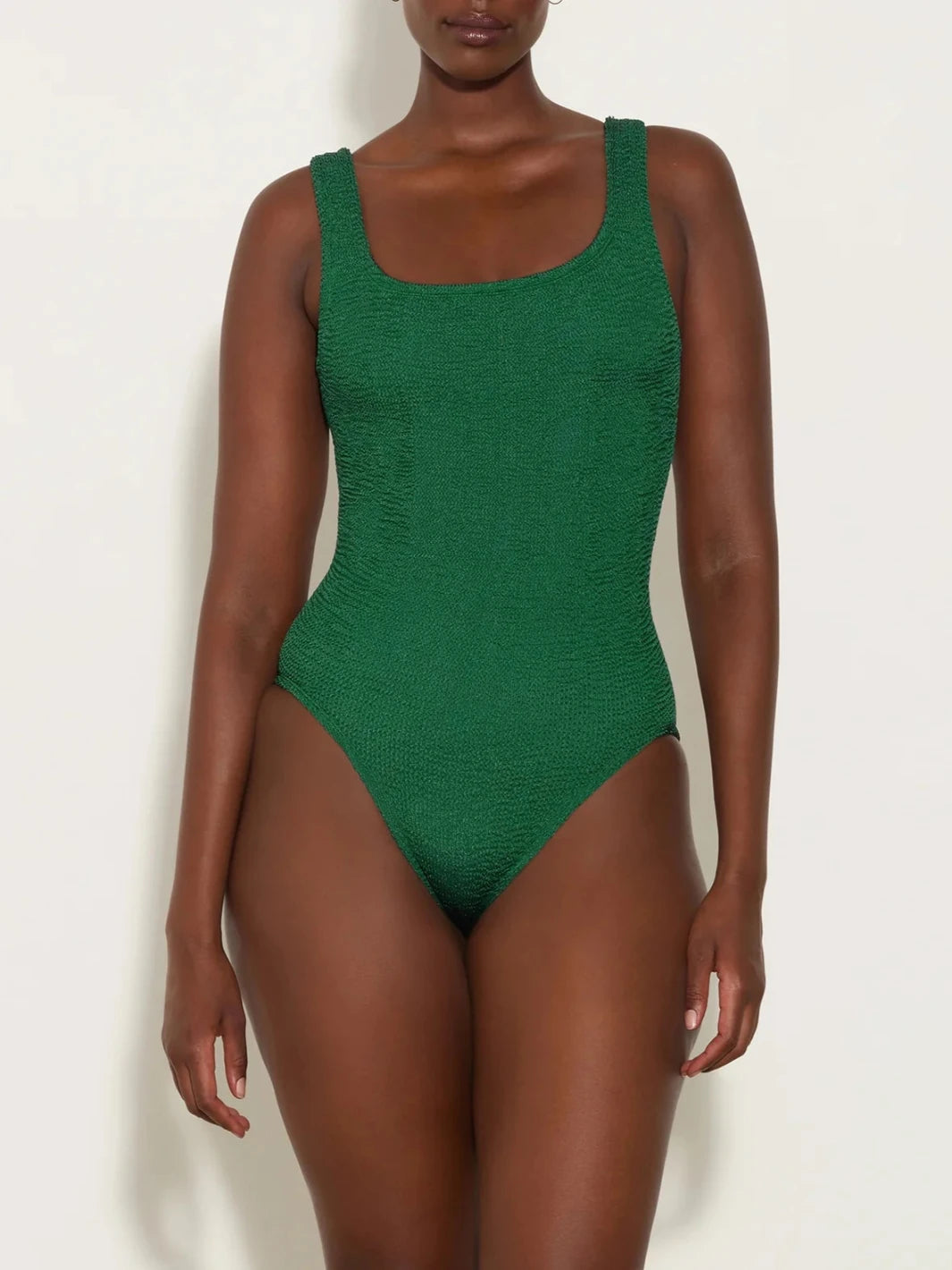 hunza g green dress Hunza G Tank Dress in Emerald