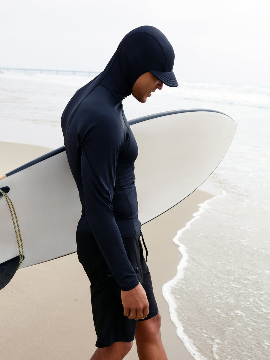 Vampire Surf Club | UPF50+ Pipeline Hooded Rashguard with Zipped ...